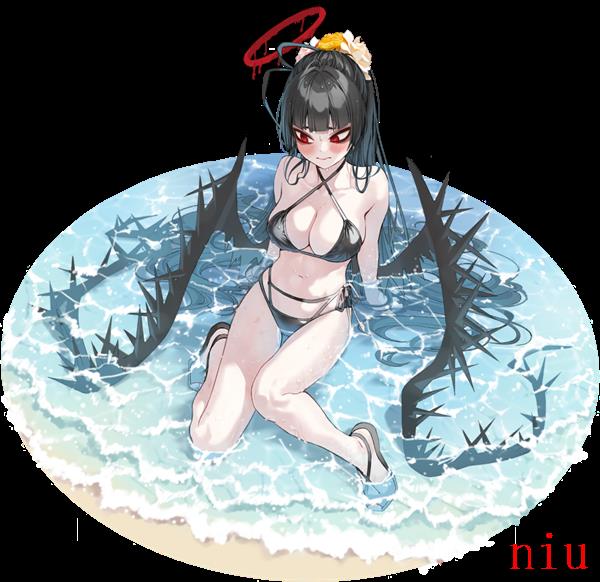蔚蓝档案鹤城泳装介绍