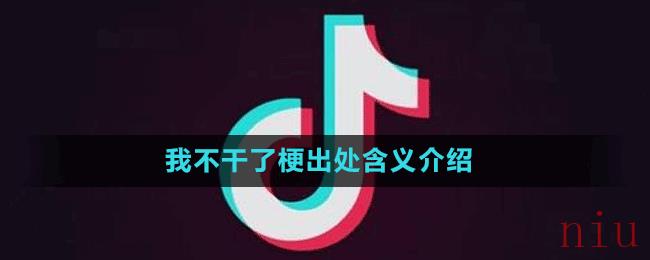 我不干了梗出处含义介绍