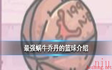 最强蜗牛乔丹的篮球怎么样