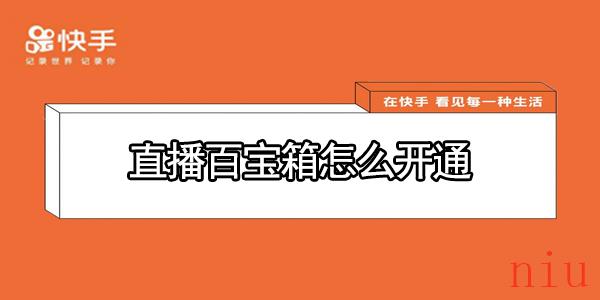 快手极速版直播百宝箱怎么开通