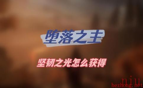 堕落之主坚韧之光怎么获得