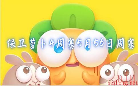 保卫萝卜4周赛5月26日周赛