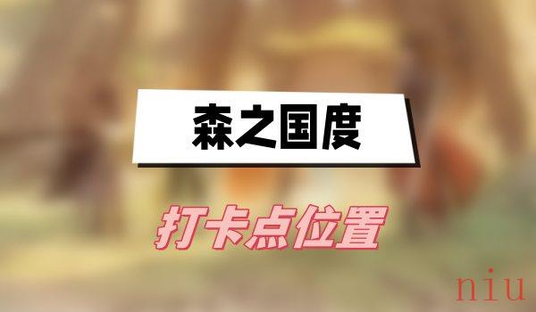 森之国度打卡点位置