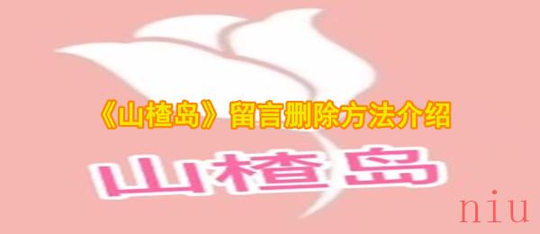 山楂岛留言怎么删除