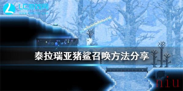泰拉瑞亚怎么召唤猪鲨