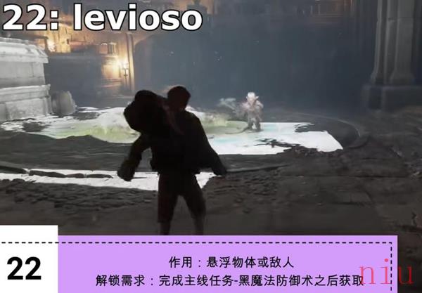 霍格沃茨之遗全咒语效果介绍